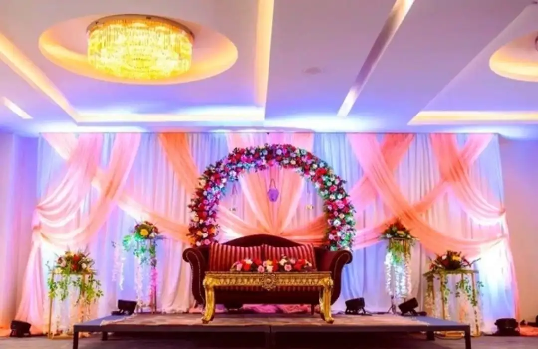 Wedding Regal Blush Ring Stage Decor